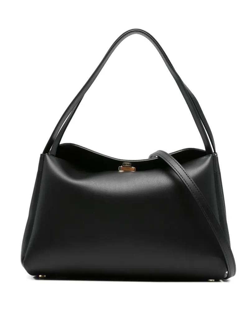 THEMOIRÈ Schultertasche mit Clipverschluss - Schwarz Schwarz