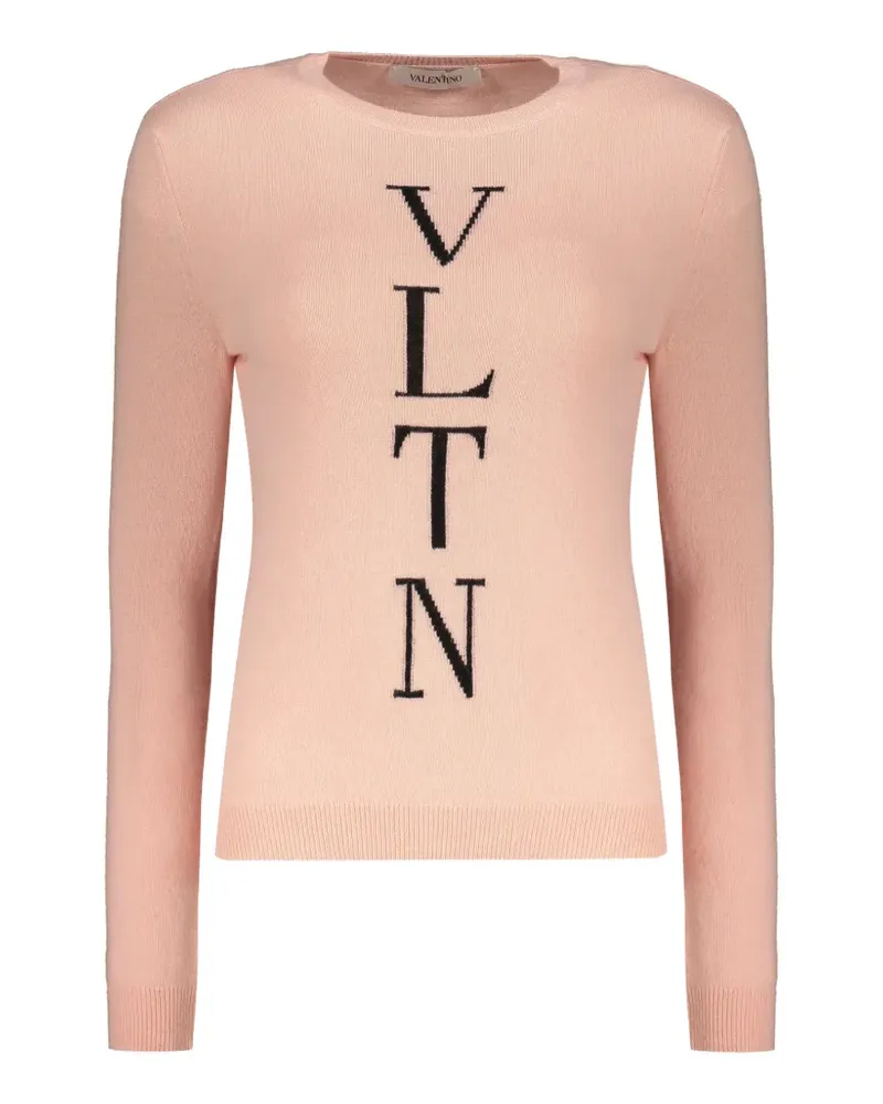 Valentino Garavani VLTN Pullover mit Intarsien-Muster - Rosa Rosa