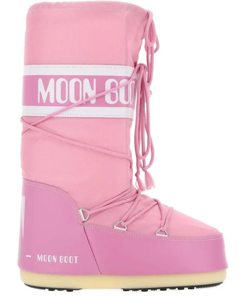 Moon Boot Icon Pink Schnürstiefel - Rosa Rosa