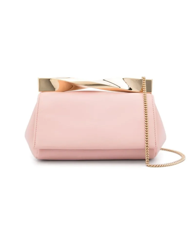 Aquazzura Mini Twist Cloud Clutch - Rosa Rosa