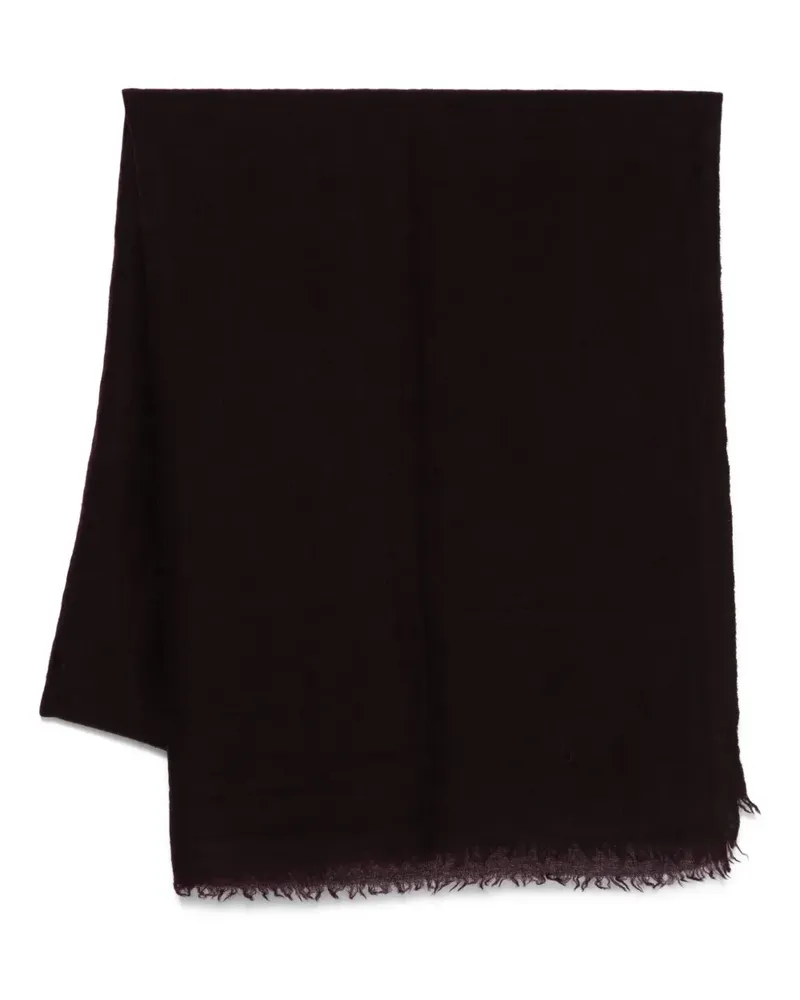Faliero Sarti frayed-edge cashmere scarf - Violett Violett