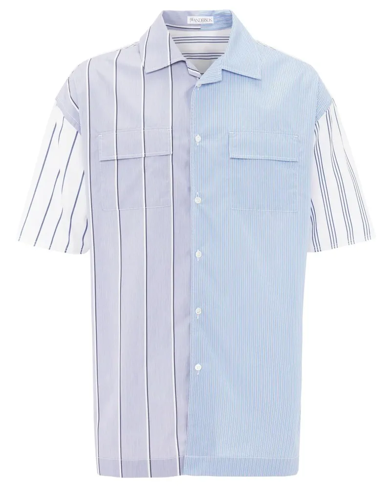 J.W.Anderson Gestreiftes Hemd - Blau Blau