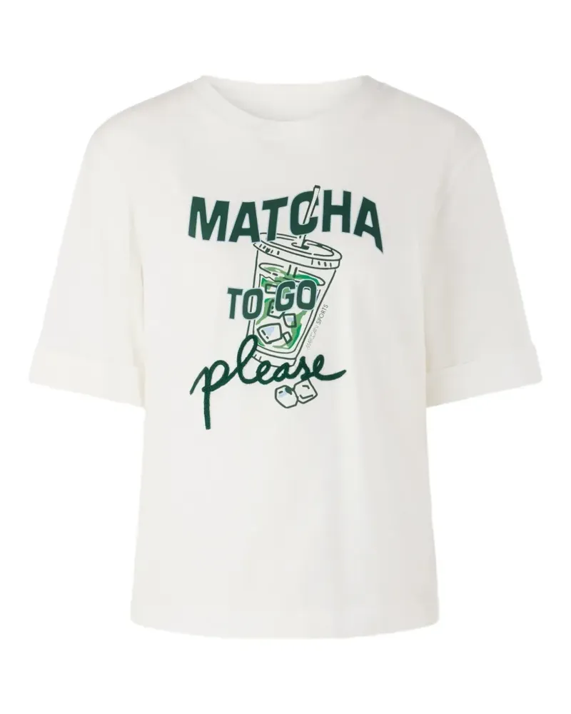 Marc Cain Rethink Together graphic print T-shirt - Nude Nude