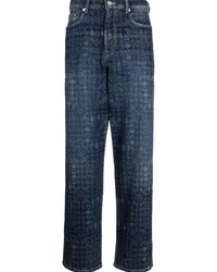 Paul Smith Straight-Leg-Jeans mit Laser-Print Blau