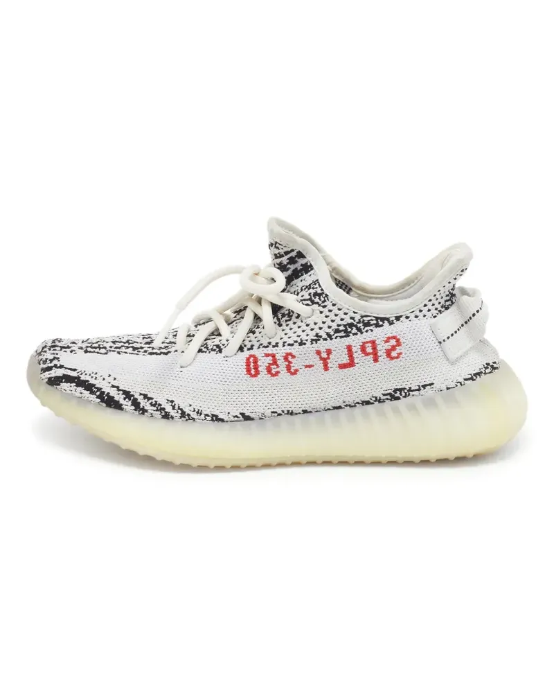 adidas Boost 350 V2 Zebra Sneakers - Weiß Weiß