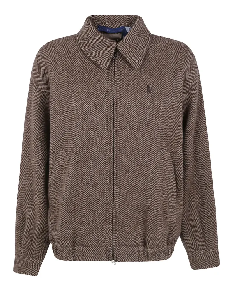 Ralph Lauren Jacke mit Fischgrätenmuster - Braun Braun