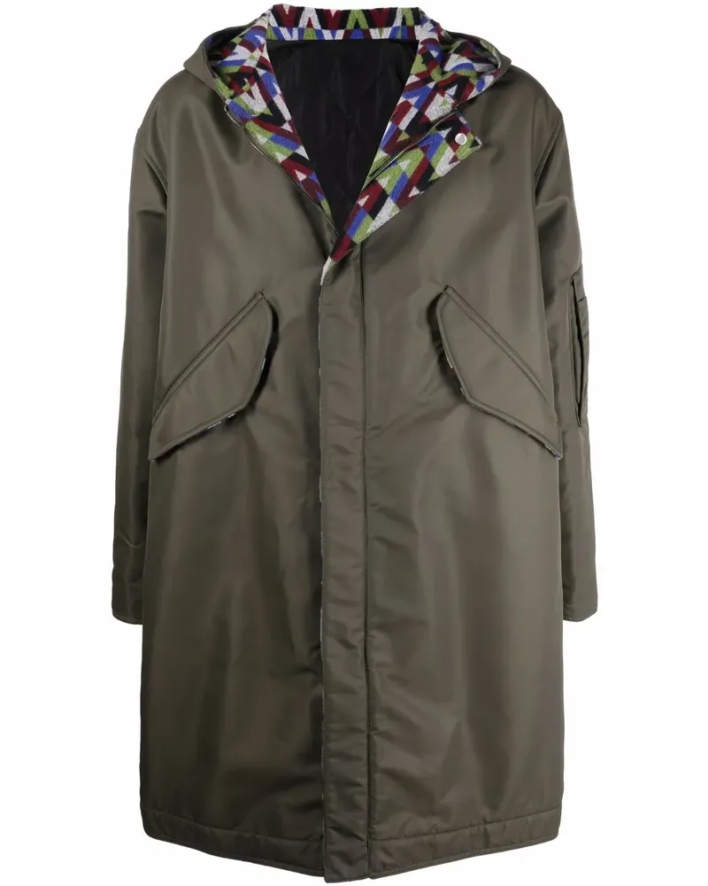 Valentino Garavani Parka mit Optical-Print - Grün Grün