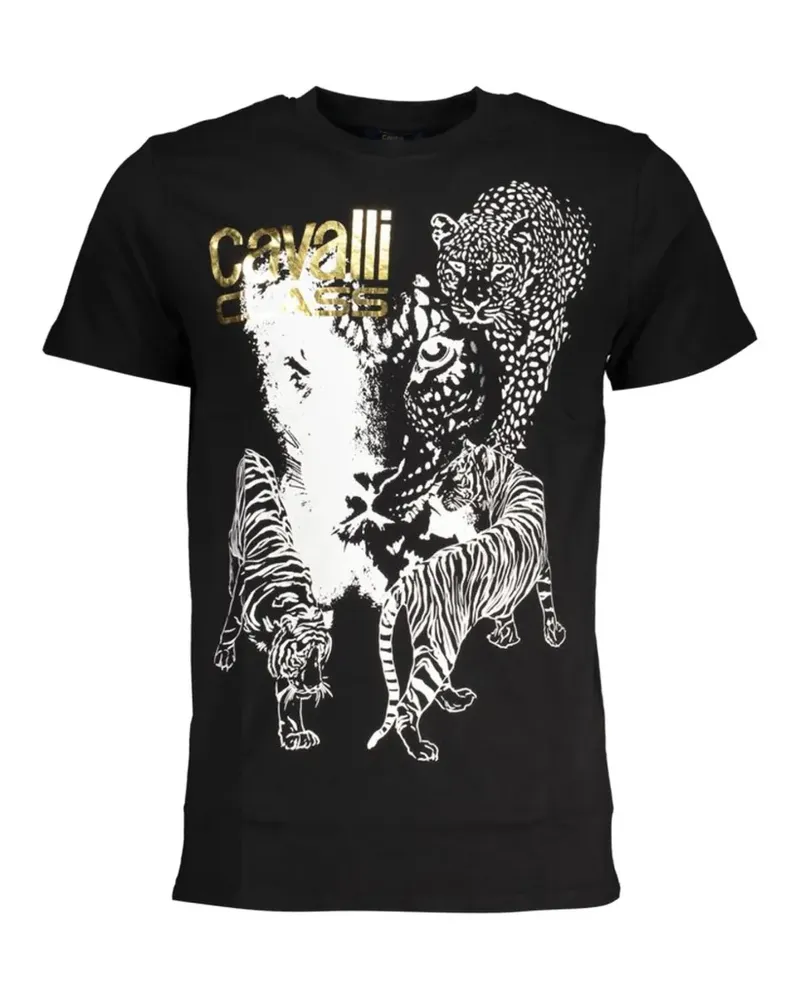 Roberto Cavalli animal-print T-shirt - Schwarz Schwarz