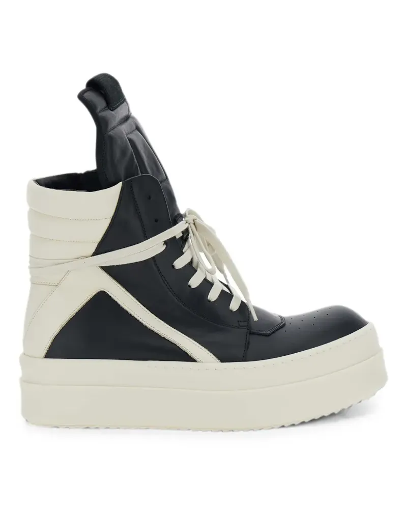 Rick Owens Jumbolace Geobasket high-top panelled sneakers - Schwarz Schwarz