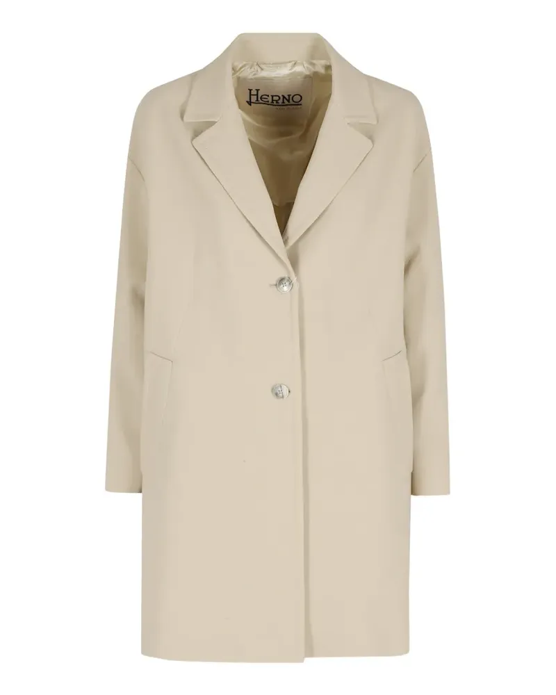 Herno button-front coat - Nude Nude
