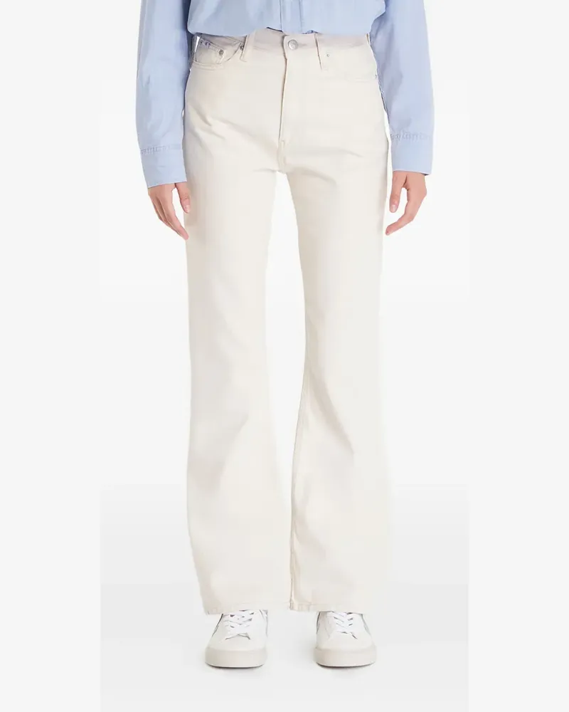 Calvin Klein Authentic Bootcut-Jeans - Weiß Weiß