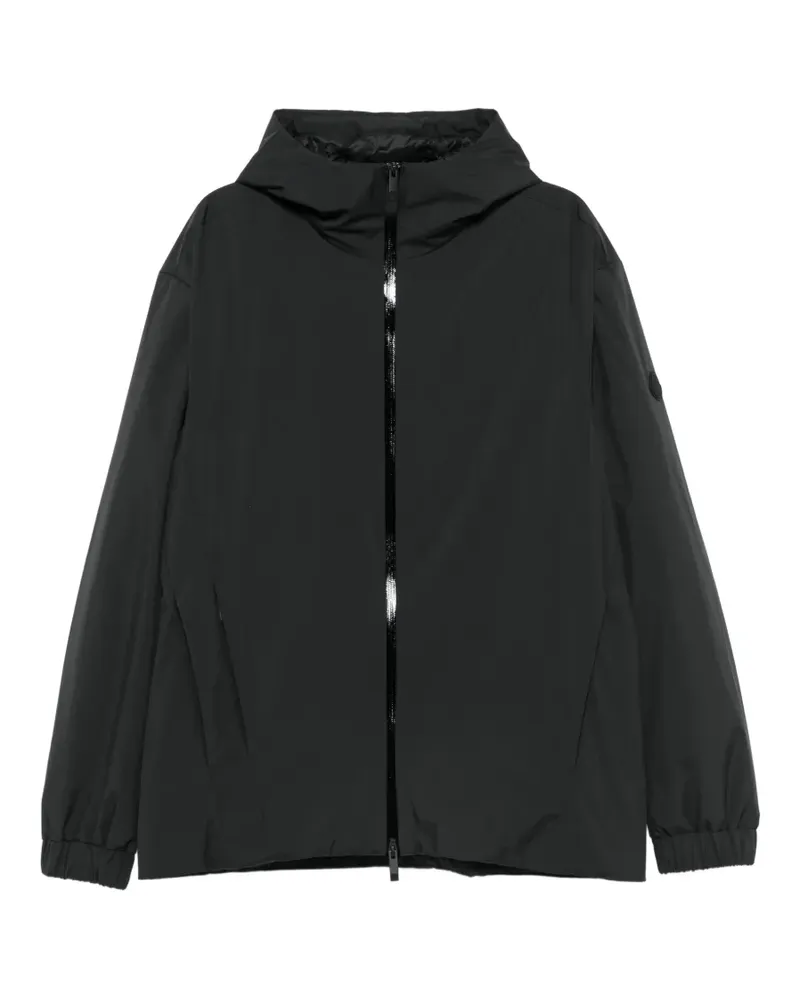 Moncler hooded zip-up jacket - Schwarz Schwarz