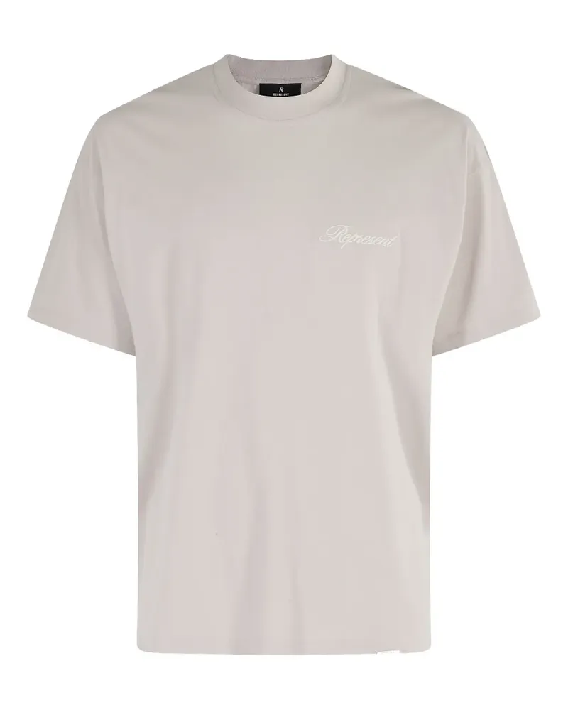 REPRESENT T-Shirt mit Logo - Nude Nude