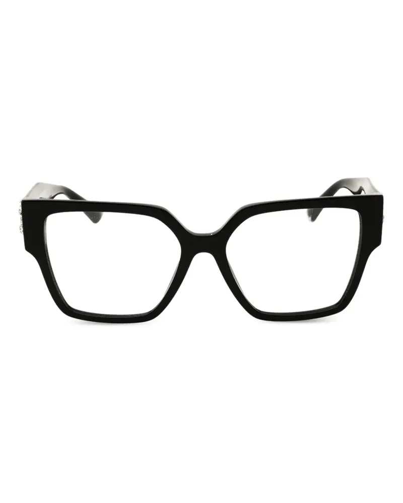 Jimmy Choo Brille mit geometrischem Gestell - Schwarz Schwarz