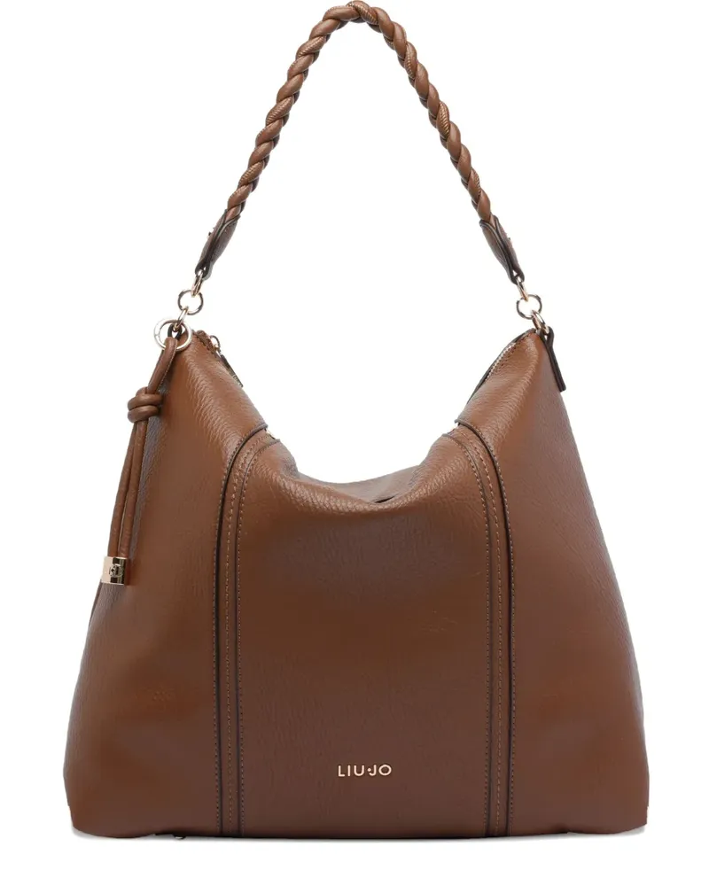 Liu Jo Schultertasche mit Logo - Braun Braun