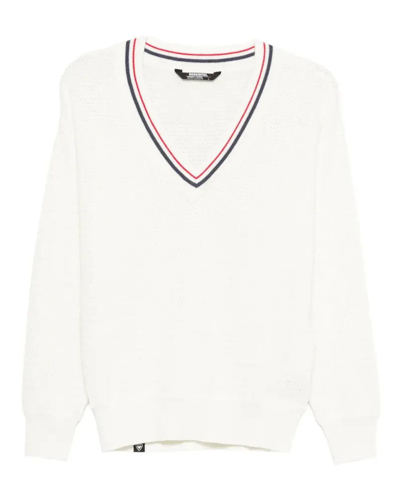 Rossignol V-neck sweater - Weiß Weiß