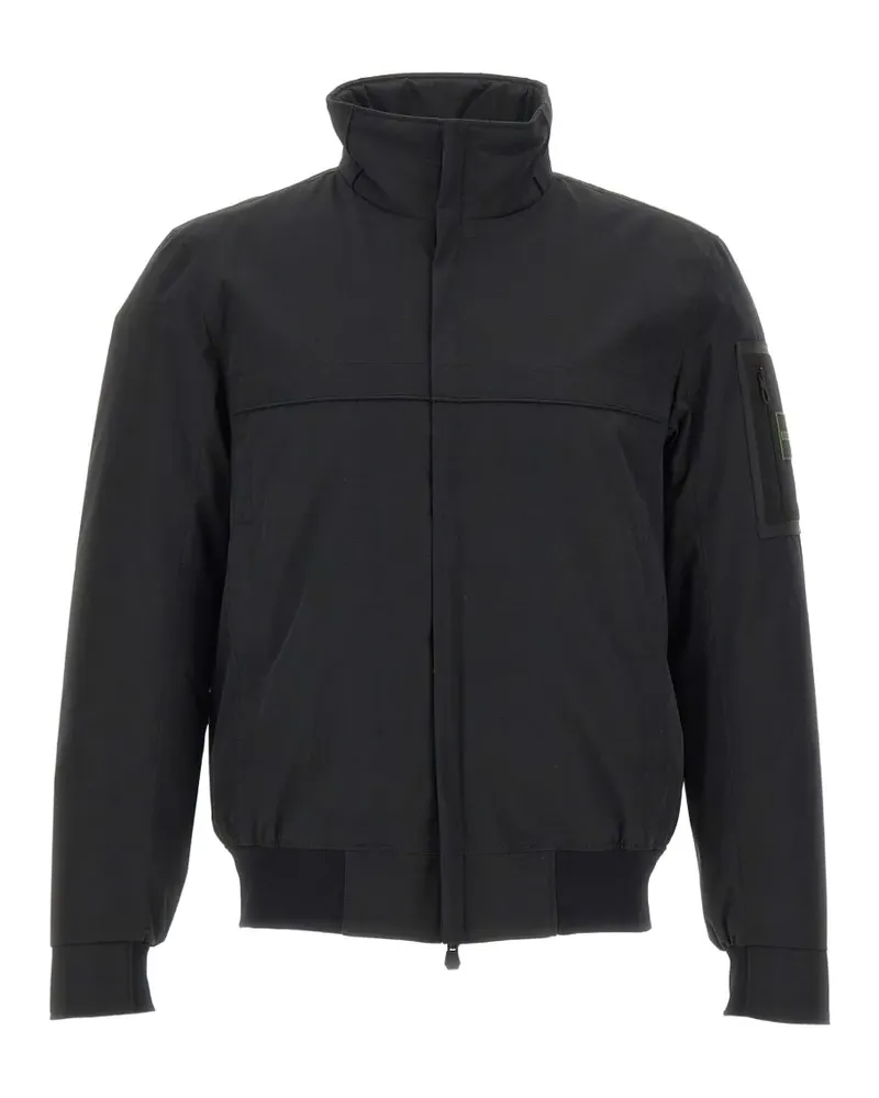 HUGO BOSS zip-up bomber jacket - Schwarz Schwarz