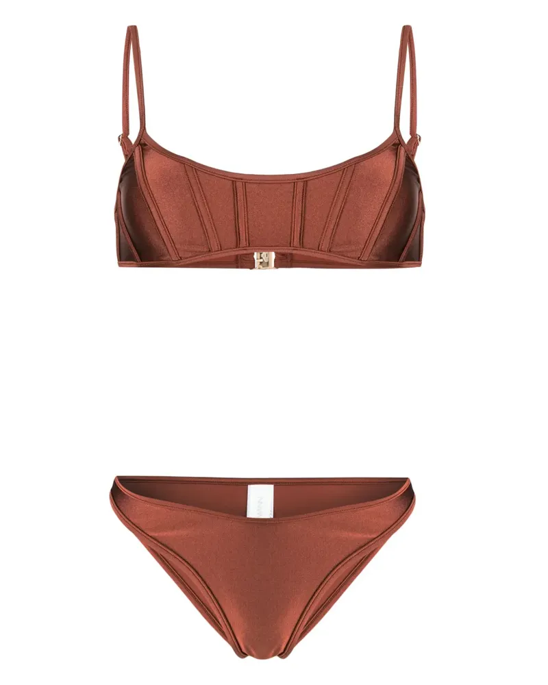 Zimmermann Alight Bikini mit Corsage - Braun Braun