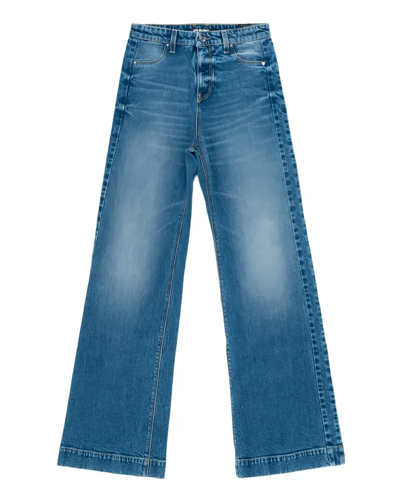HTC Hollywood Trading Company stonewashed flared jeans - Blau Blau