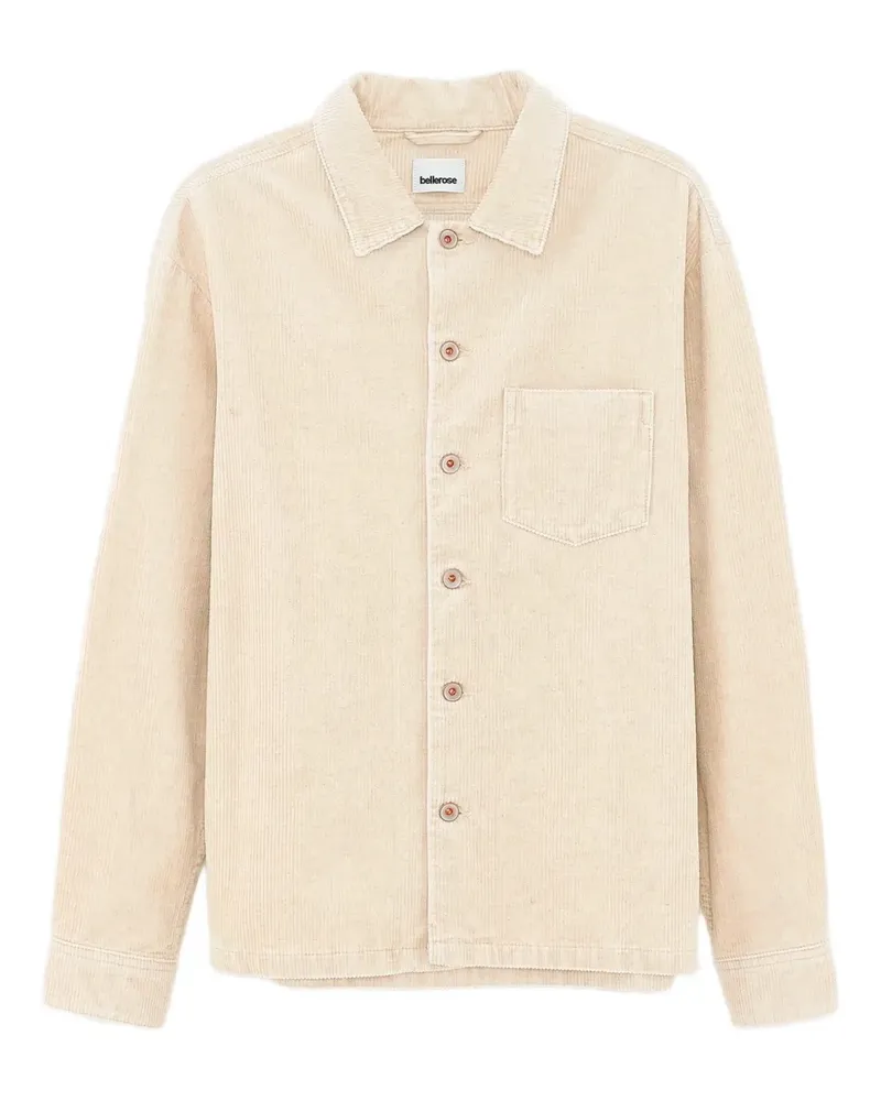Bellerose Goney pocket-chest corduroy shirt - Nude Nude