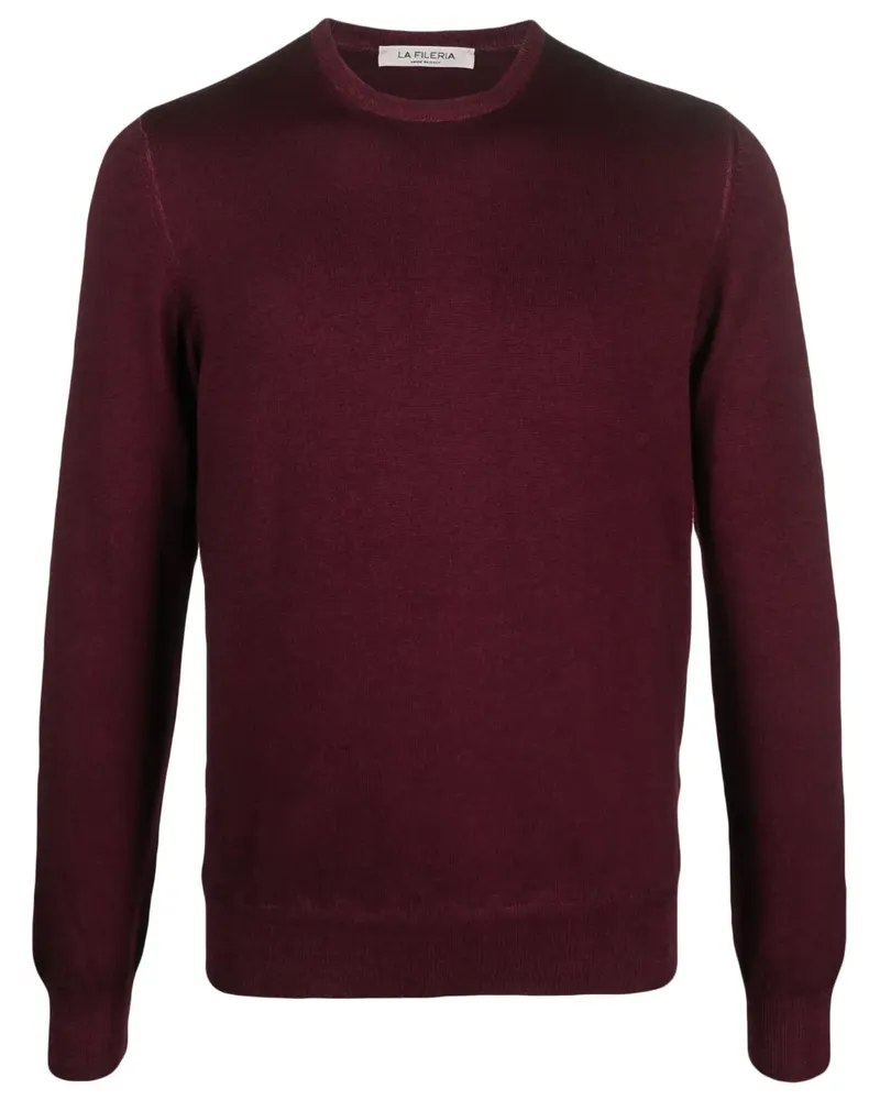 La Fileria Fein gestrickter Pullover - Rot Rot