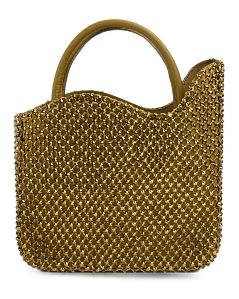 Le Silla Kleine Ivy Tote Bag mit Kristallen - Grün Grün