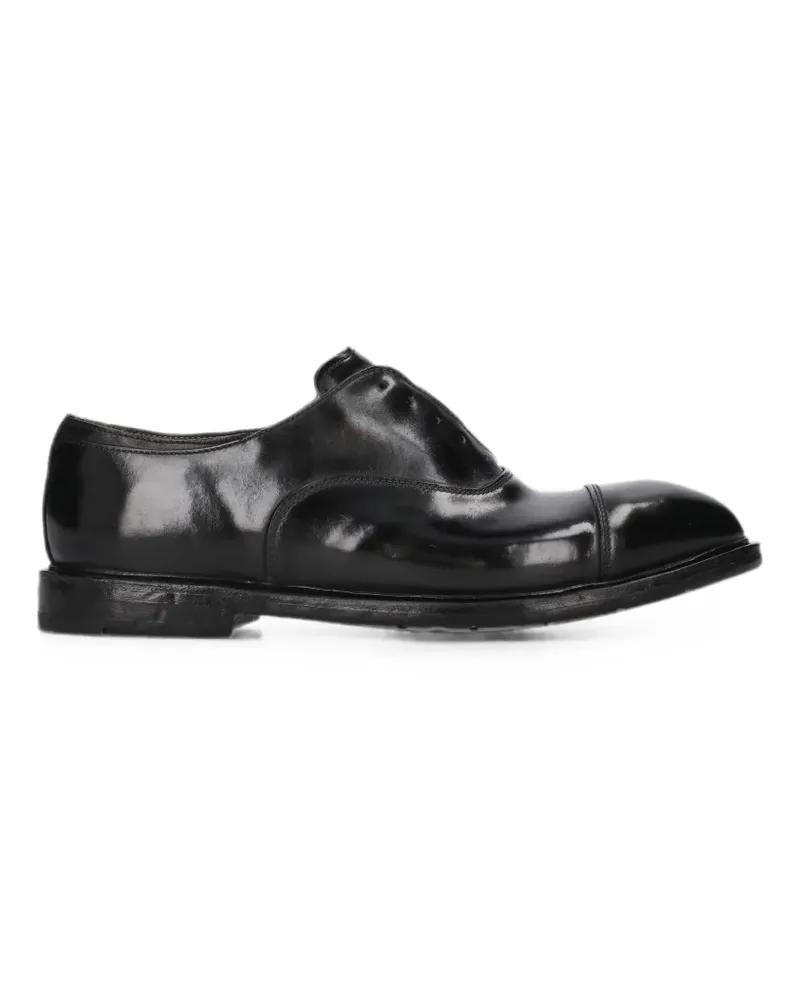 Premiata Cordovan leather Oxford shoes - Schwarz Schwarz