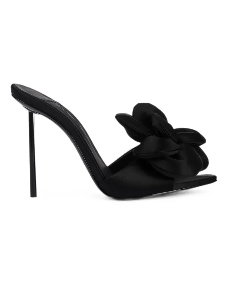 Le Silla Rose Sandalen mit Blumenapplikation - Schwarz Schwarz