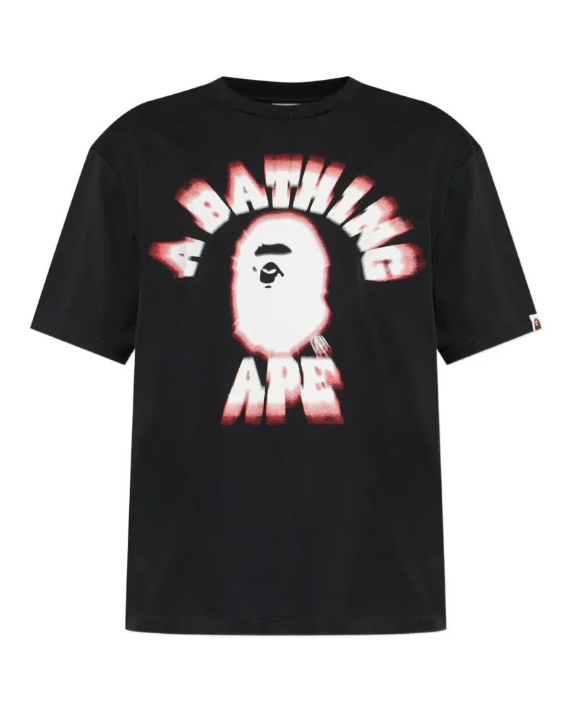 BAPE T-Shirt mit grafischem Print - Schwarz Schwarz