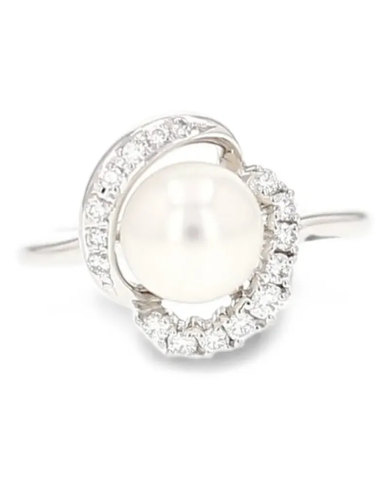 TASAKI 2000s pearl and diamond ring - Silber Silber