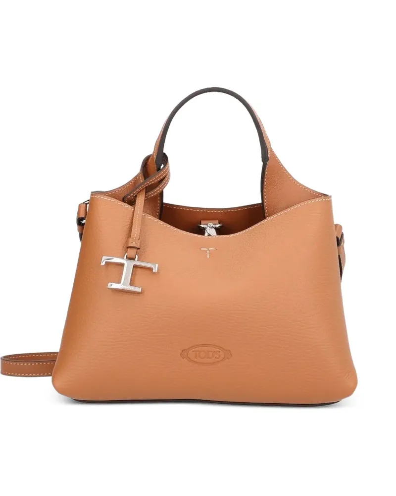 TOD'S Micro Tasche aus Leder - Braun Braun