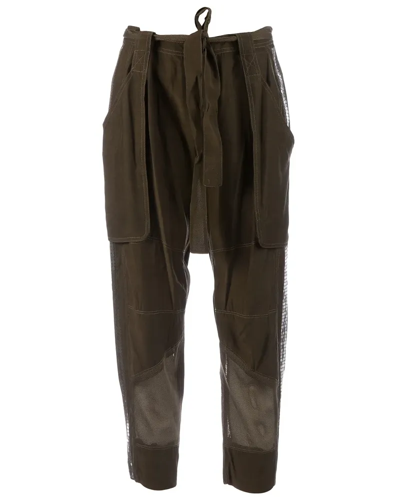 Edun cropped cargo-style trouser - KHAKI Khaki