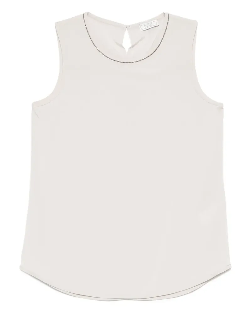 Peserico Verziertes Top - Nude Nude