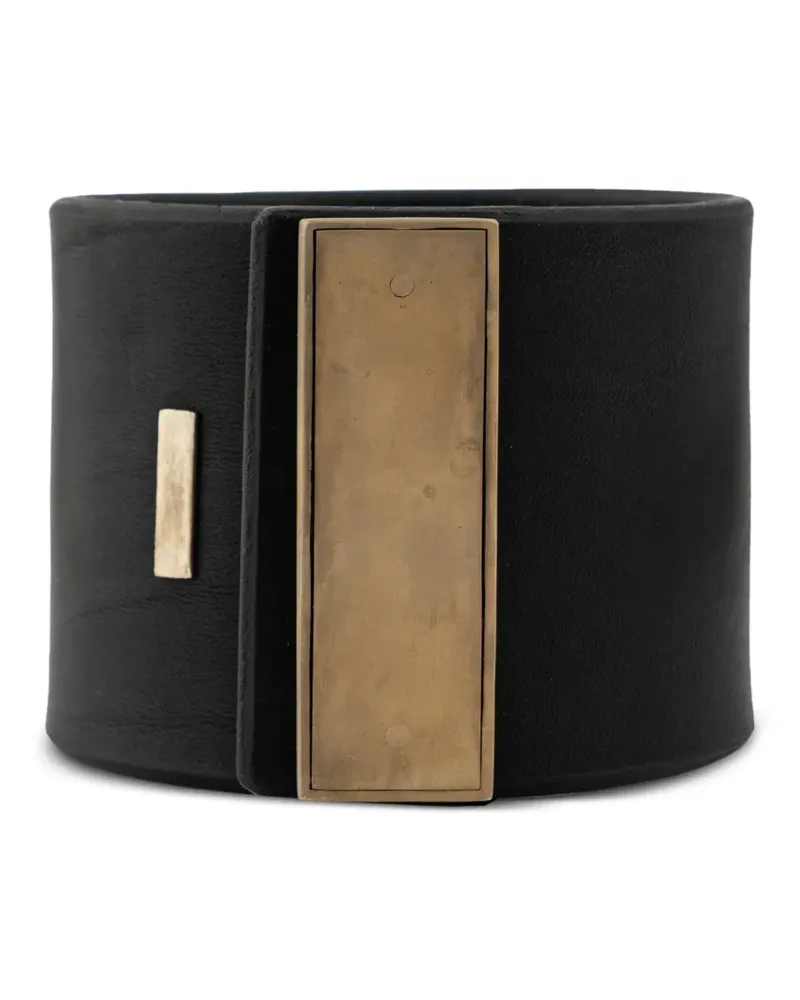 Parts Of Four Sistema brass-insert leather bracelet - Schwarz Schwarz