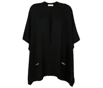 Cape aus Kaschmir - Schwarz
