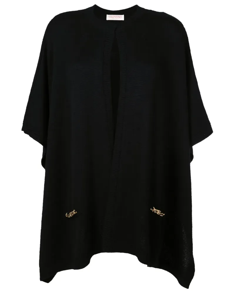 Valentino Garavani Cape aus Kaschmir - Schwarz Schwarz