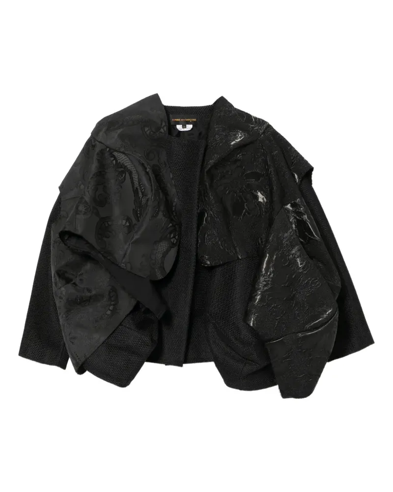 Comme des Garçons Asymmetrische Jacke - Schwarz Schwarz