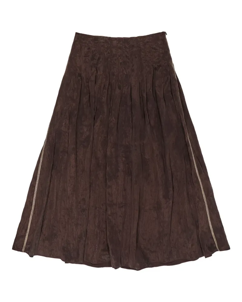 BIMBA Y LOLA Rock mit Falten - Braun Braun