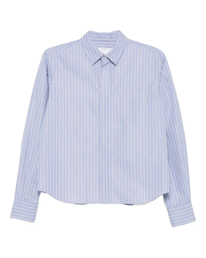 Sacai Gestreiftes Hemd - Blau Blau