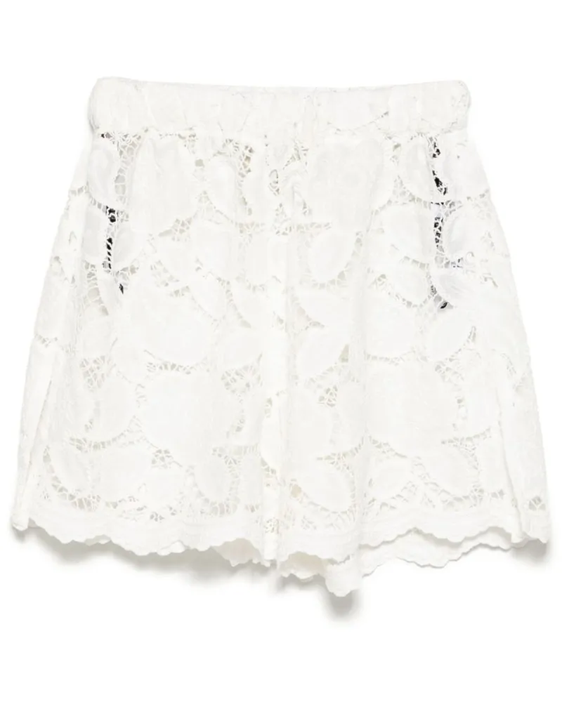 Bambah Gehäkelte Chloe Shorts - Weiß Weiß