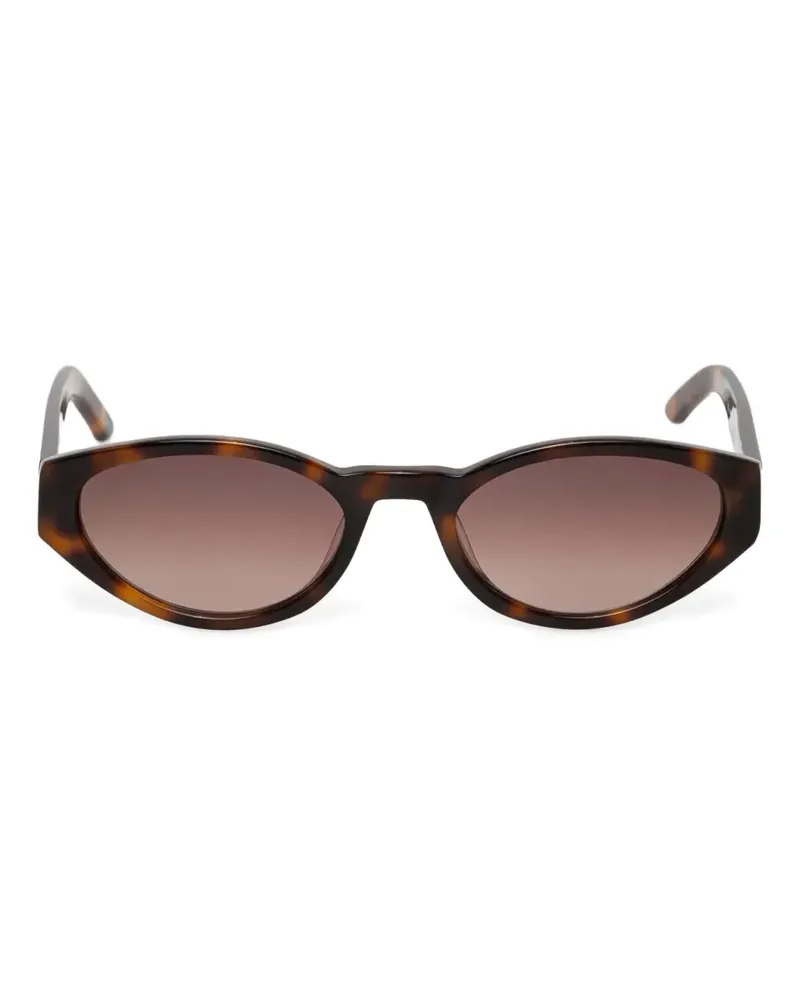 By Malene Birger Sonnenbrille mit ovalem Gestell - Braun Braun