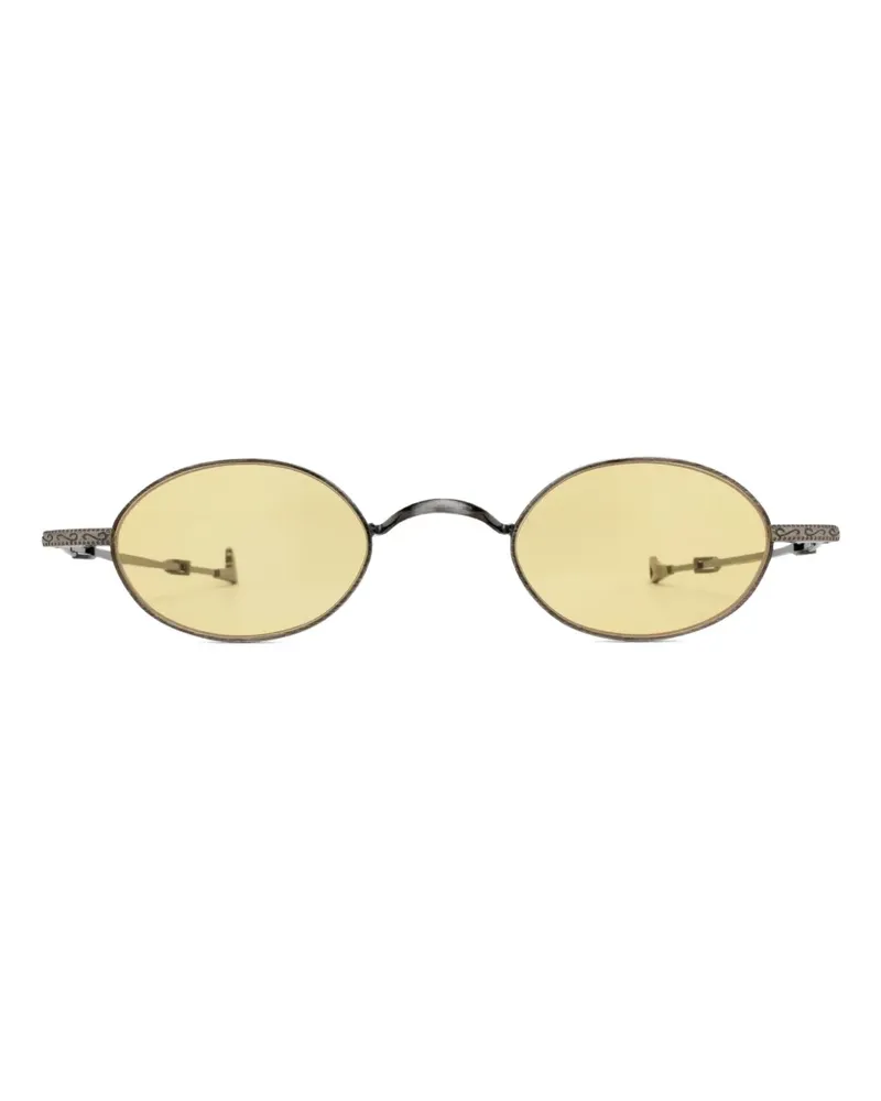 Eyepetizer Dickey L.E. Sonnenbrille mit rundem Gestell - Metallic Metallic