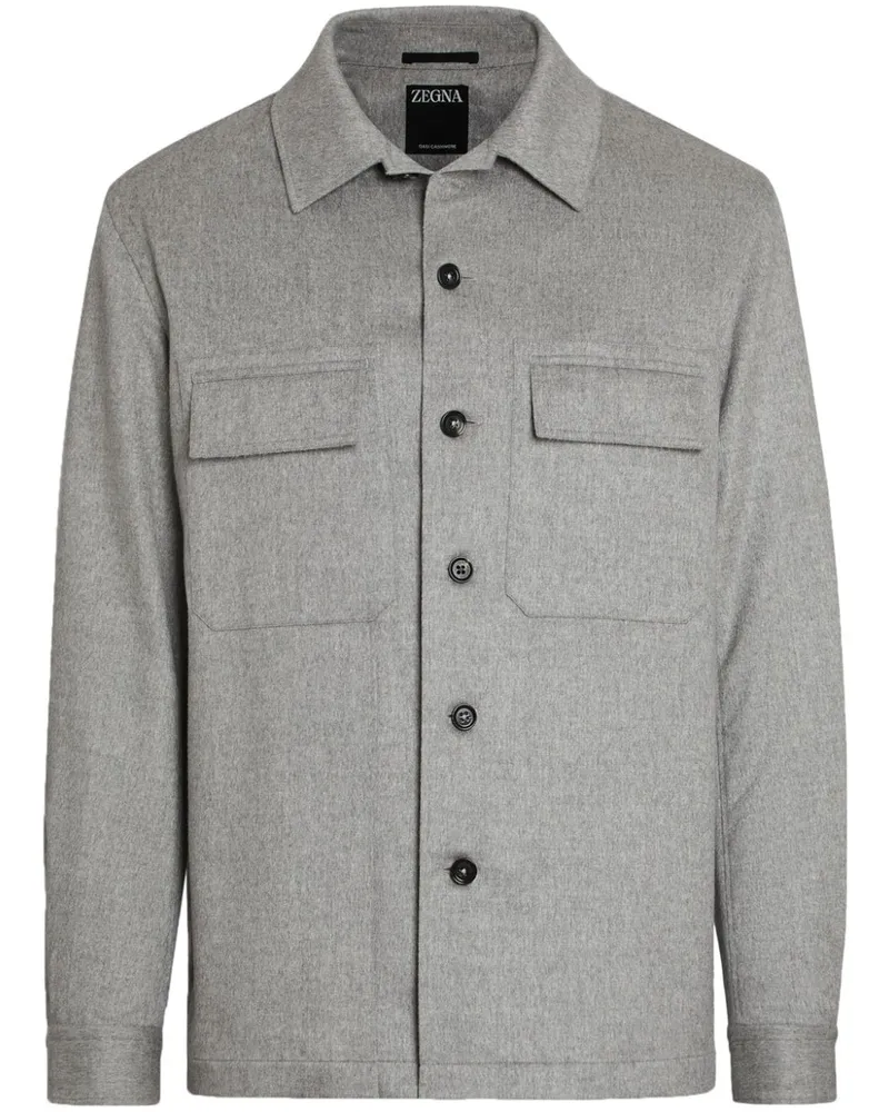Ermenegildo Zegna Alba Oasi Hemd - Grau Grau