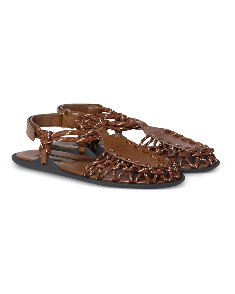 Miu Miu caged sandals - Braun Braun