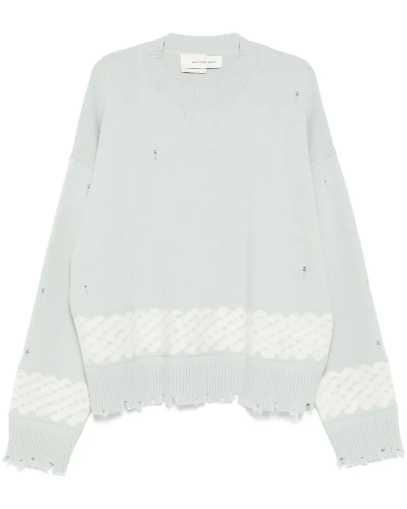 Feng Chen Wang Pullover mit Jacquard - Grün Grün