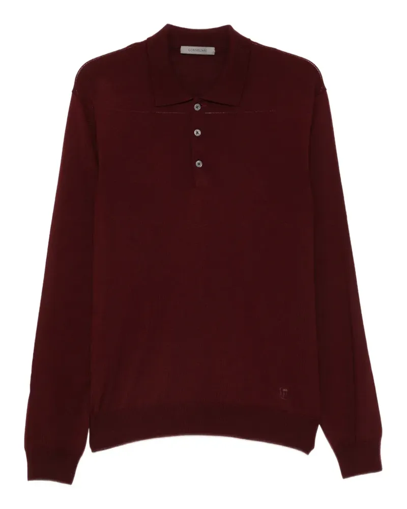 Corneliani Poloshirt mit Knopfleiste - Rot Rot