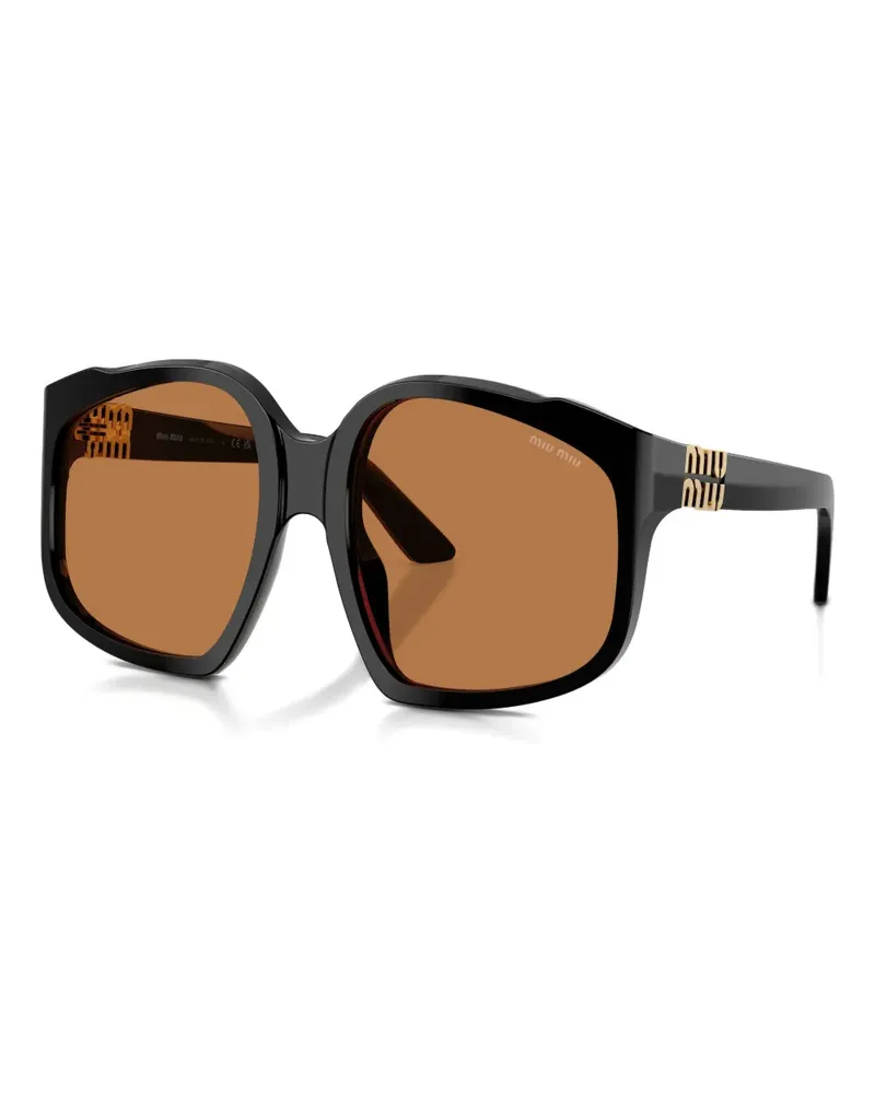 Miu Miu oversize-frame sunglasses - Schwarz Schwarz