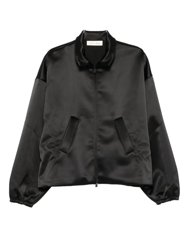 Fear of God satin zip-up jacket - Schwarz Schwarz