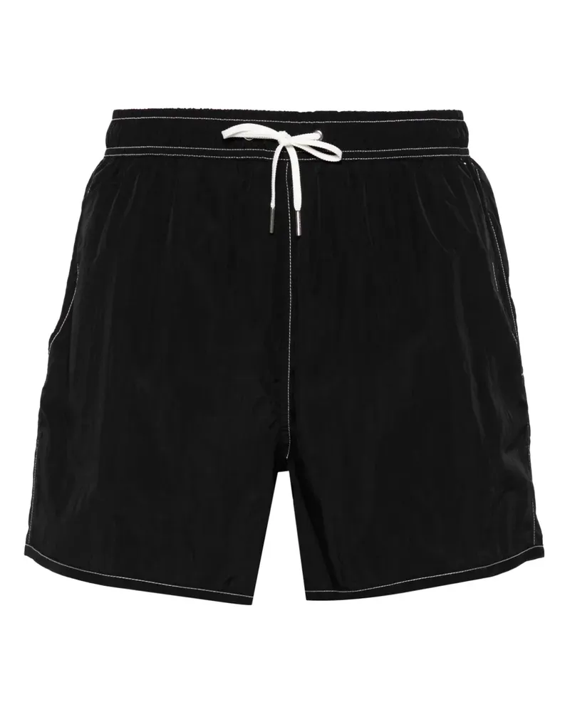 CDLP Badeshorts mit Kontrastnähten - Schwarz Schwarz