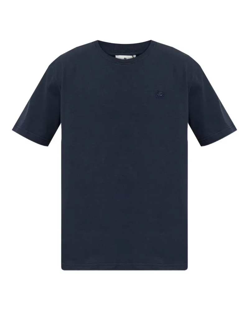 Etro T-Shirt mit Stickerei - Blau Blau